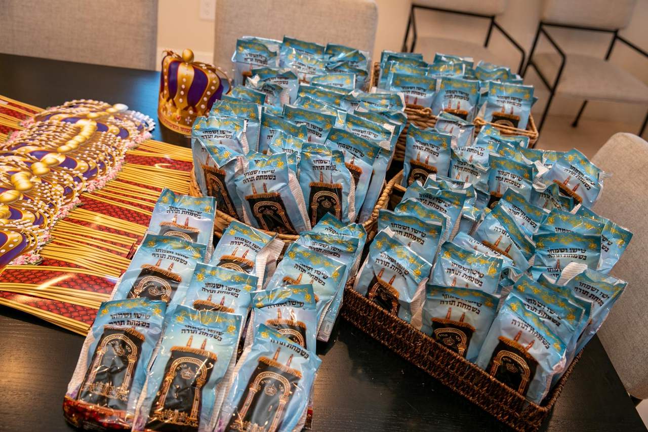 Small crown-shaped favors given out at the celebration