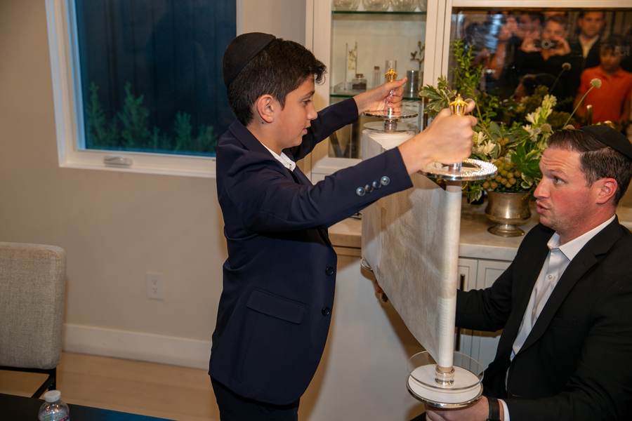 A young guest at the celebration